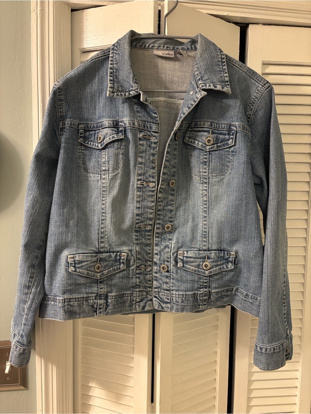 Chico Women’s Light Blue Denim Jeans Jacket - Classic Button-Up